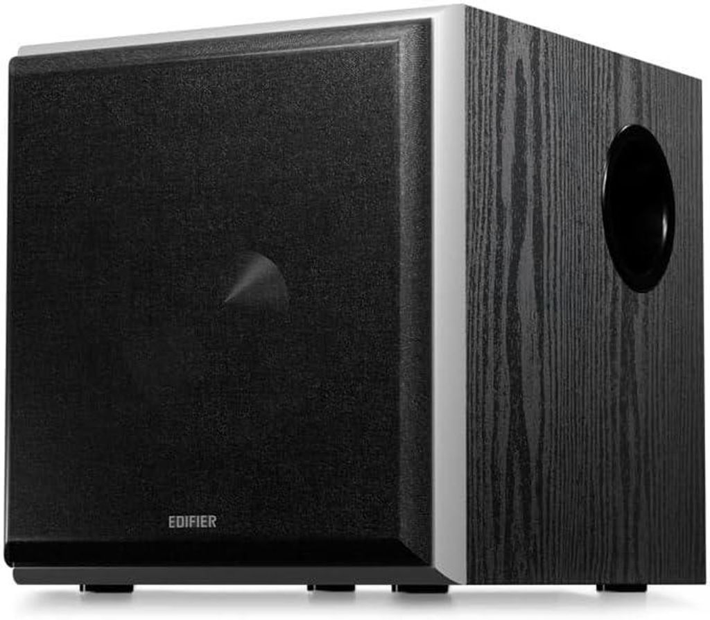 Edifier T5 Aktiver Subwoofer 8 Zoll, 70W RMS, Tiefpassfilter & Auto Standby, RCA Line In, Heimkino & HiFi Bass Lautsprecher