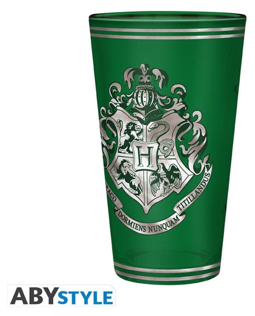 HARRY POTTER - Premium Large Glass - 400ml - Slytherin Produktbild 