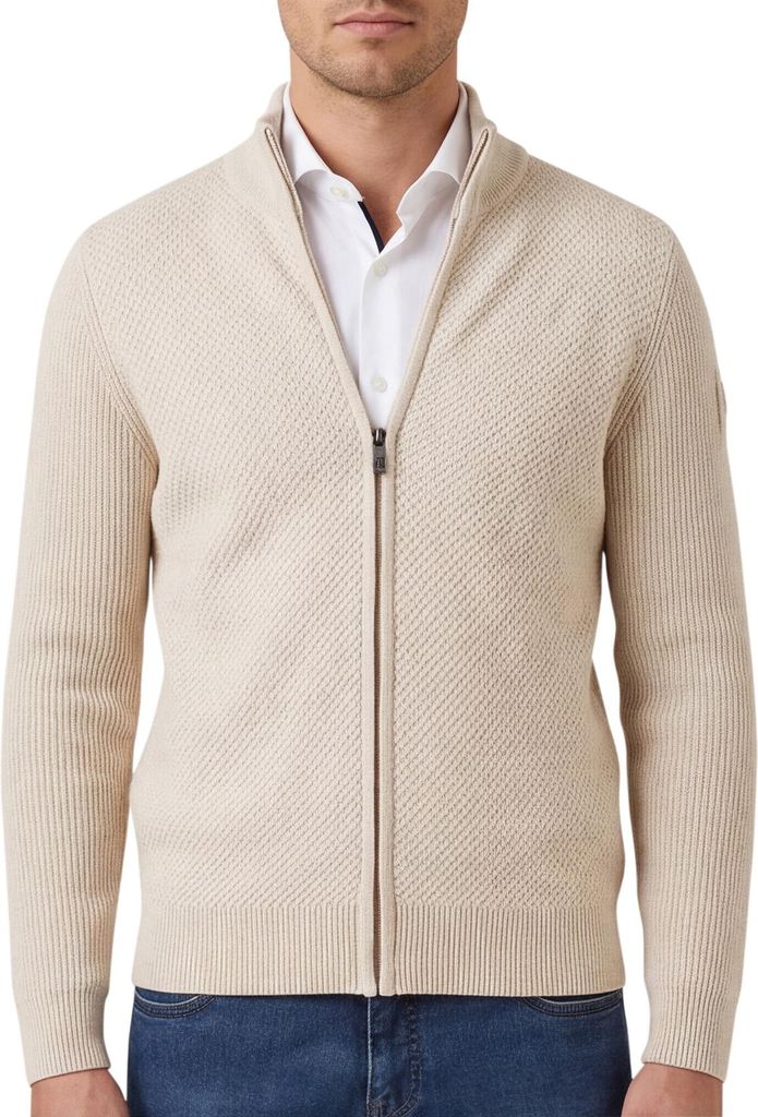 State of Art Weste beige gestrickt Wolle
