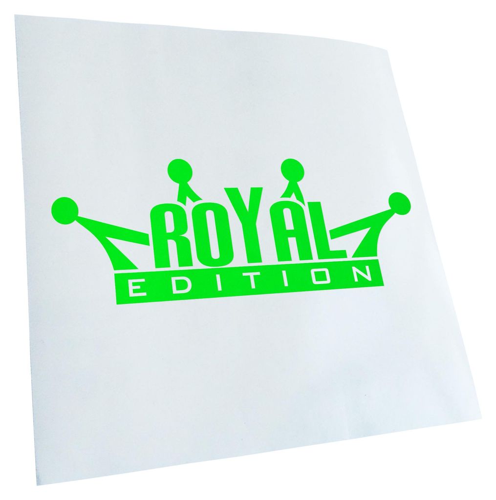 Kiwistar - Autoaufkleber - Royal Edition - Neongrün - 60x21cm - Aufkleber für Auto, Laptop, Fahrrad, LKW, Motorrad mehrfarbig JDM Decal Racing