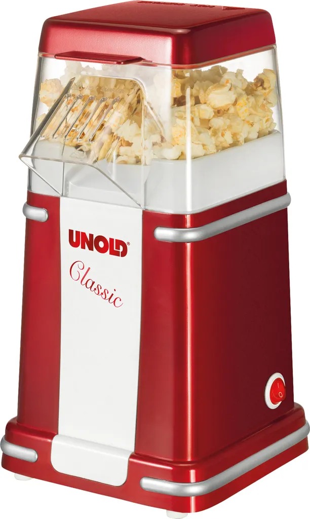 Unold 48525 Macchina Popcorn 900W - Cinema a Casa in Stile Retrò