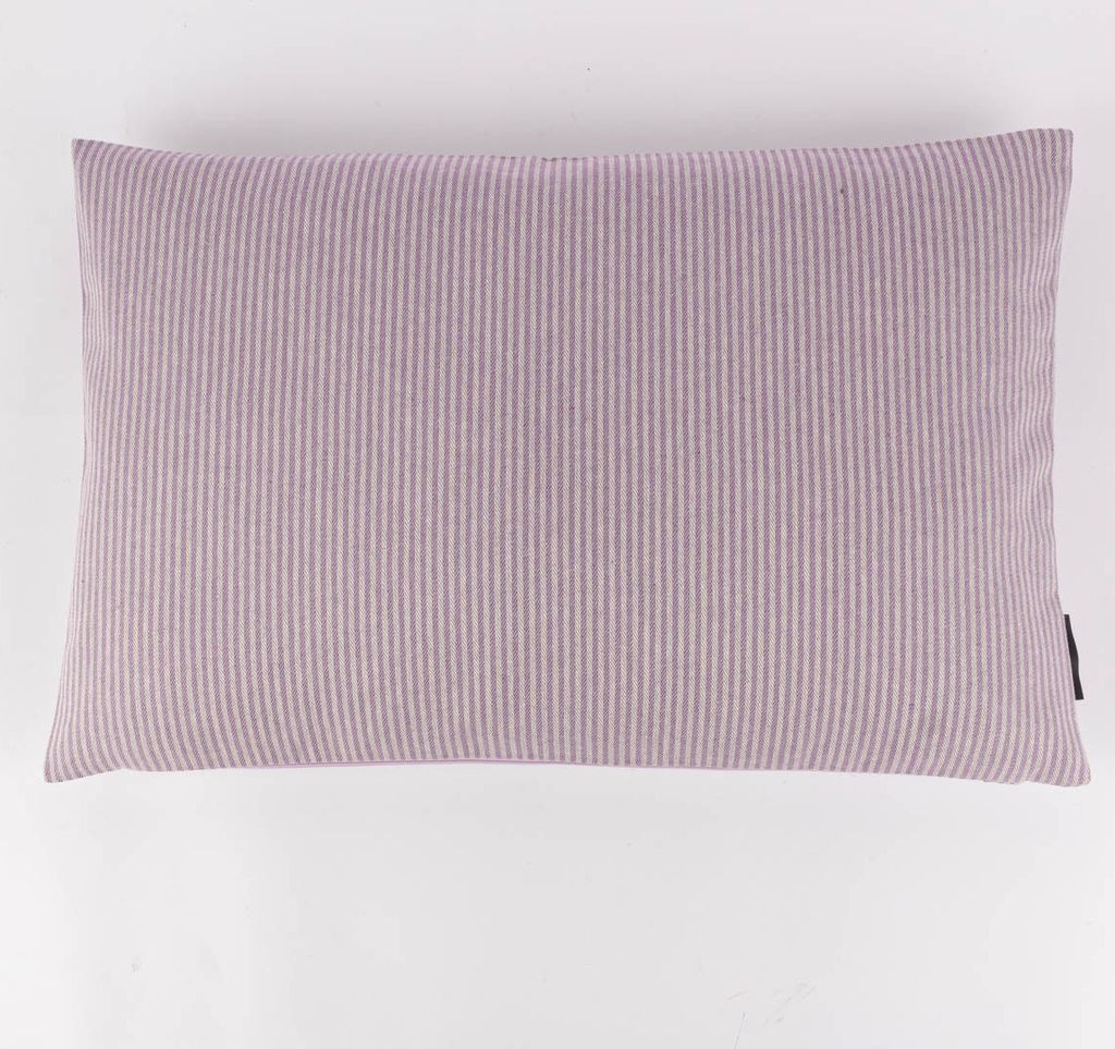Kissenhülle Dobby Streifen lila beige div. Größen von SCHÖNER LEBEN. Größe 60x80cm (HxB) 60x80cm (HxB) Größe