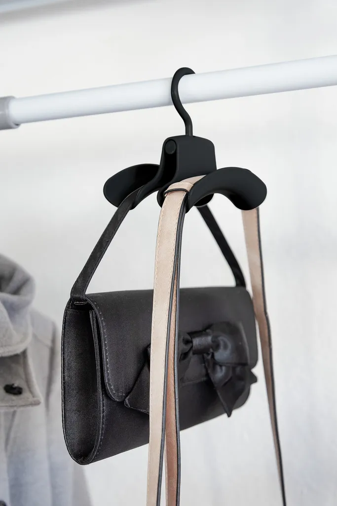 Support de sacs Herkules noir robuste en acier pour rangement vertical - 2