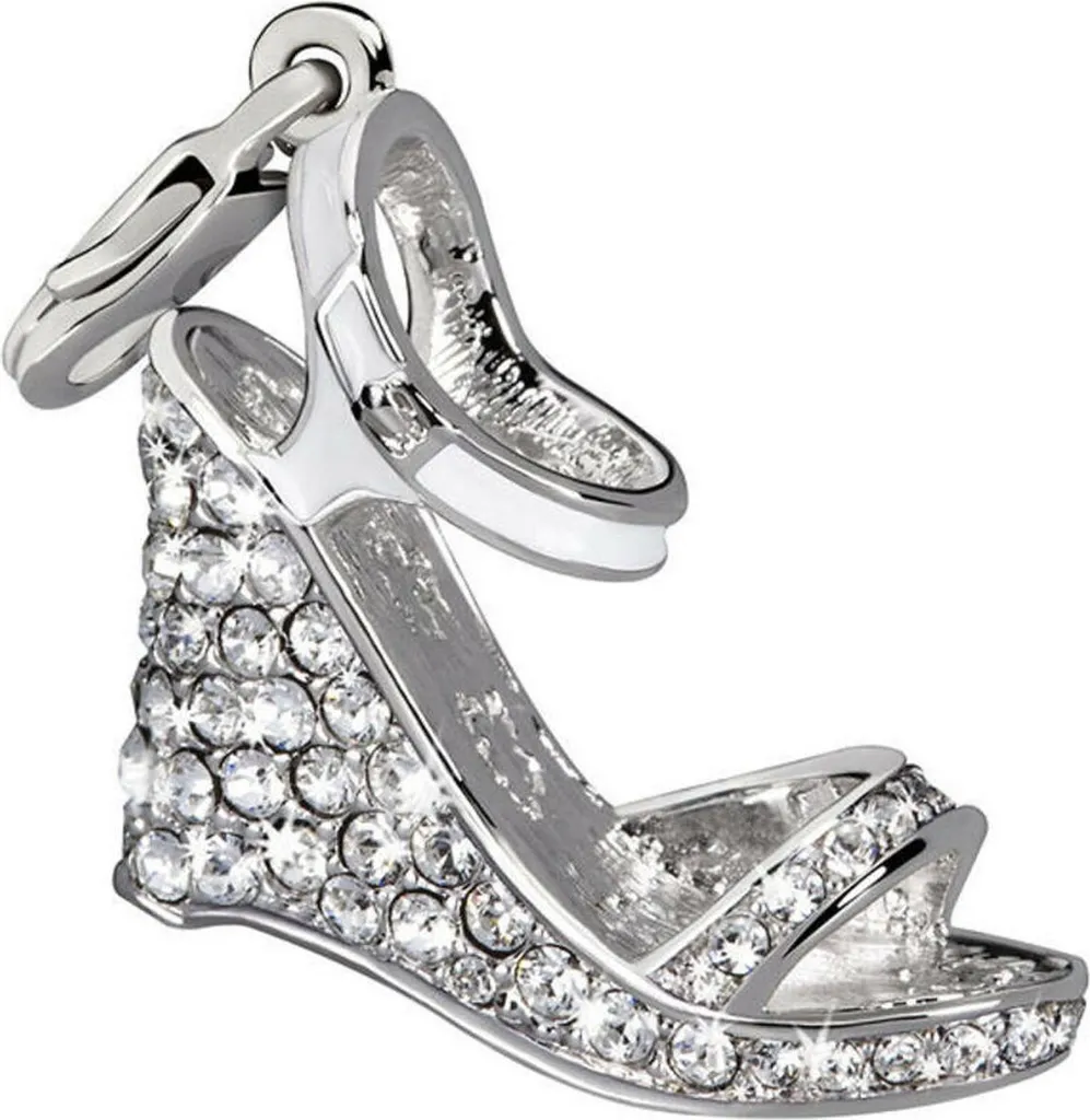 Ciondolo Glamour GS2-00: Argento 925 e Design Bianco 4cm - Qualità Top