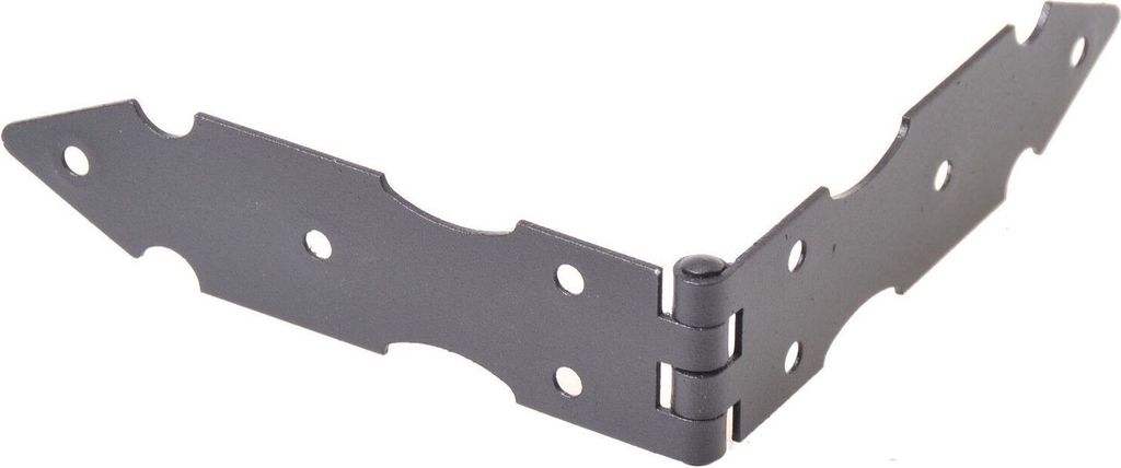 Aqbau Kistenband 32x250mm Kistenbänder Tischband Tischbänder Scharniere Schwarz (10st)