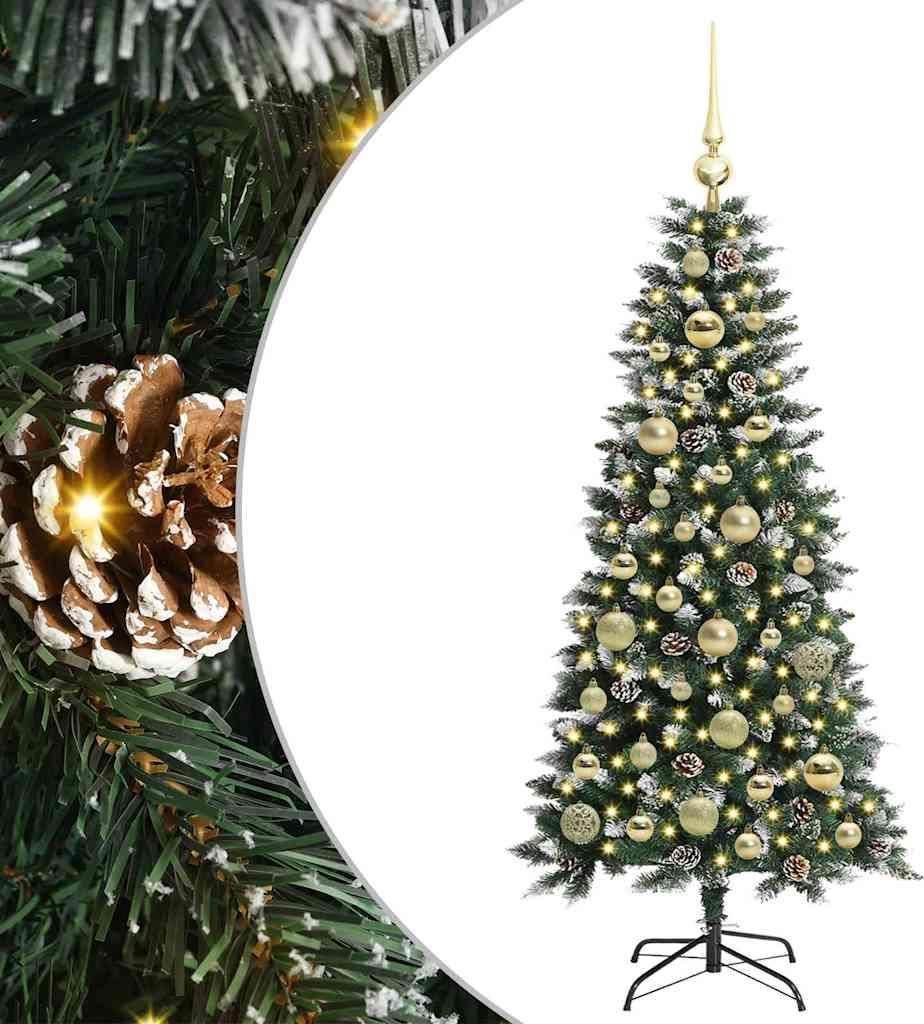 "2026"Cloris Künstlicher Weihnachtsbaum mit 150 LEDs mit Ständer Grün 120cm - Künstliche Weihnachtsbäume eleganten402726
