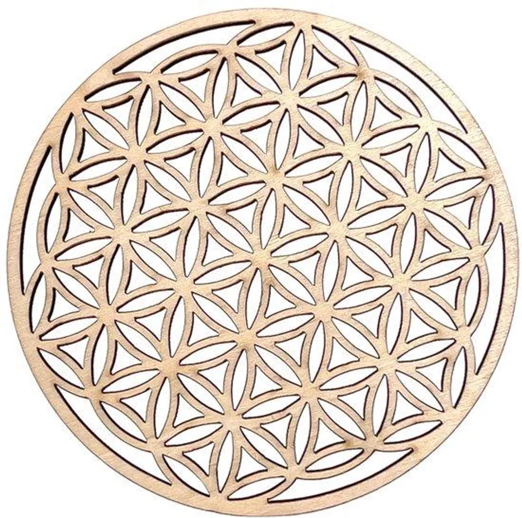 Décoration spirituelle bois 10 x 10 cm pour harmoniser votre intérieur