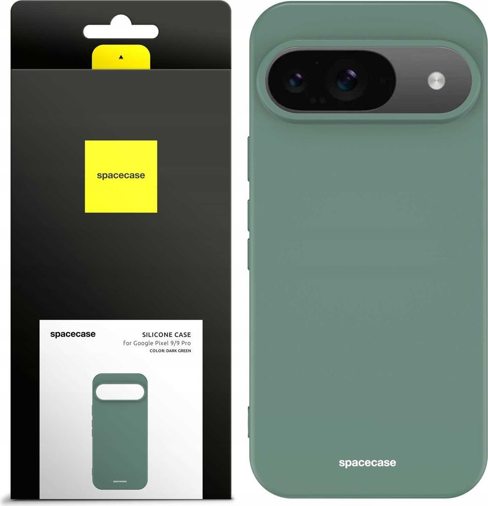 Siliconen hoesje voor Google Pixel 9/9 Pro, donkergroen Productafbeelding 