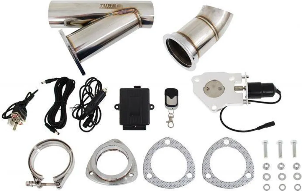 Clapet d'échappement électrique 57 mm V-Band pour ligne de sport Inox