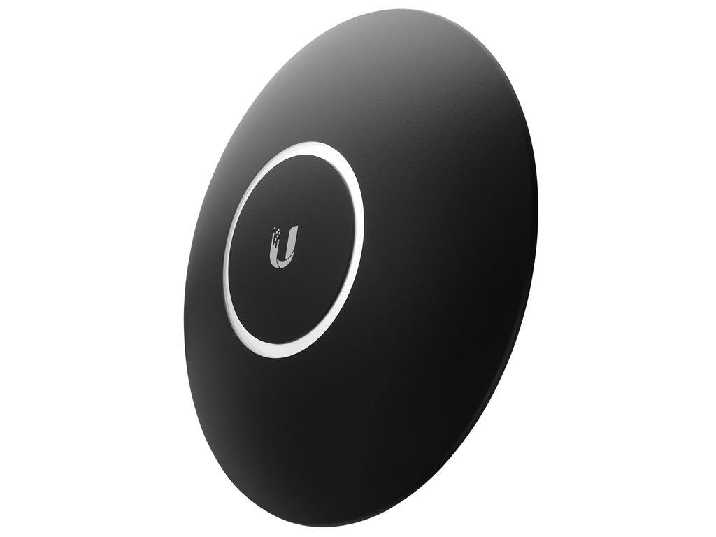 A black circular device with a white ring and a 'U' logo in the center, set against a white background.