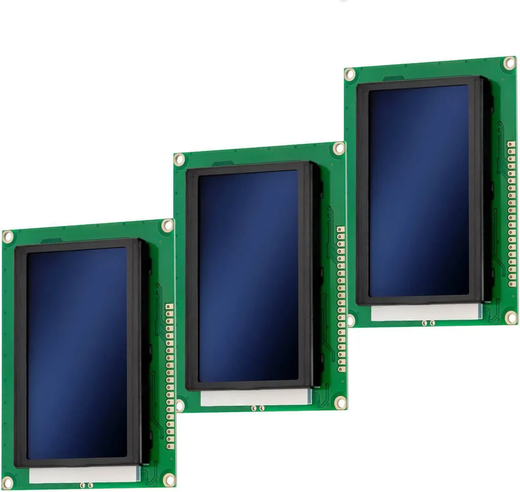 Module d'affichage LCD 12864 Graphique avec Rétroéclairage Bleu - Lot de 3