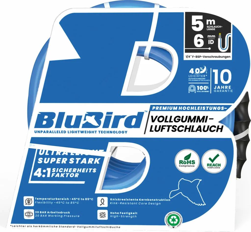 OFFERTA Set Tubo Riegler BluBird 5m - Stop ai Tubi che si Rompono!
