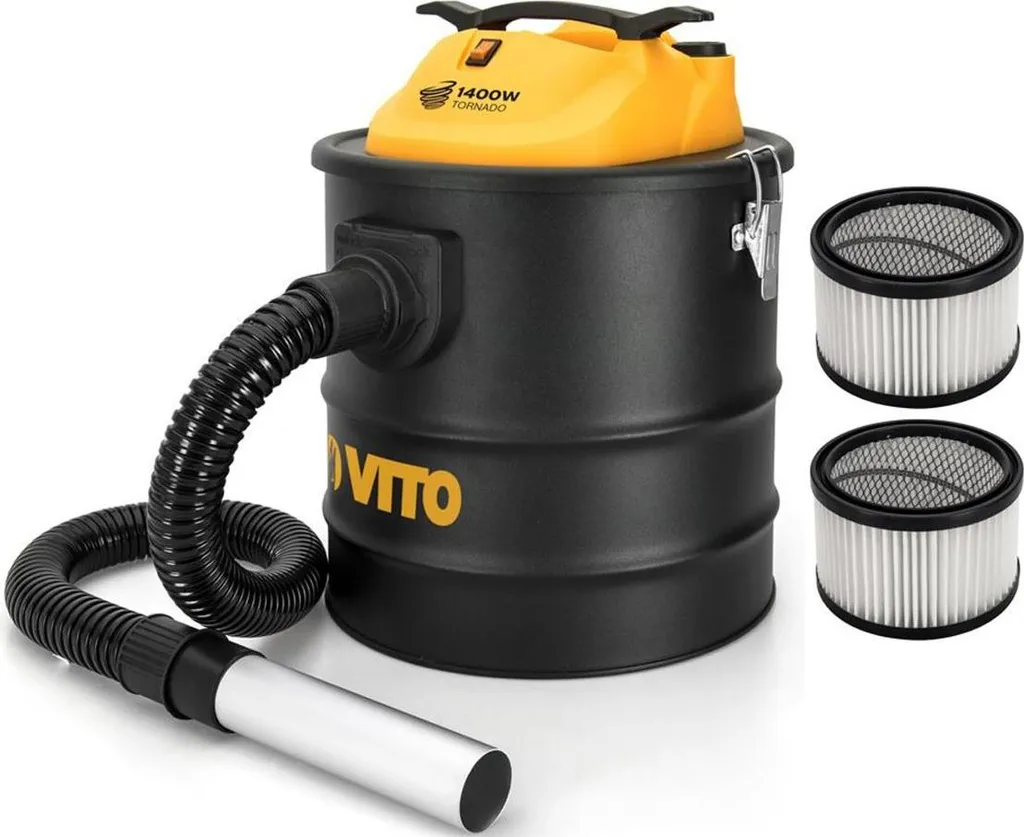 Aspirateur vide-cendres Tornado VITO 18 Litres Puissant et Filtre HEPA