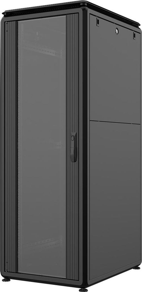 Rockstable 32HE 19 Zoll 600x800x1583mm (BxTxH) Serverschrank | Netzwerkschrank Glastür - Premium Line