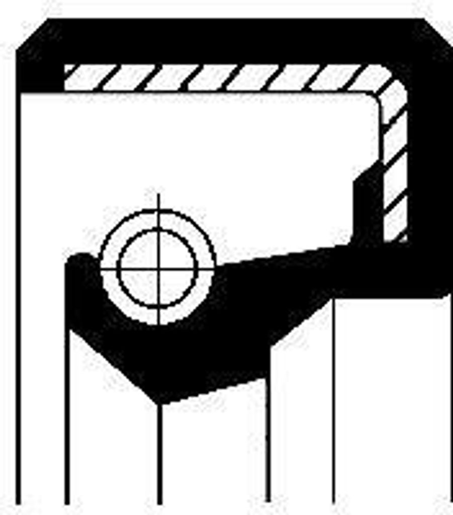 CORTECO Wellendichtring Differential Simmerring Differential 19026192B Ausgang für NISSAN PRIMERA (P10) ACM (Polyacryl-Kautschuk)