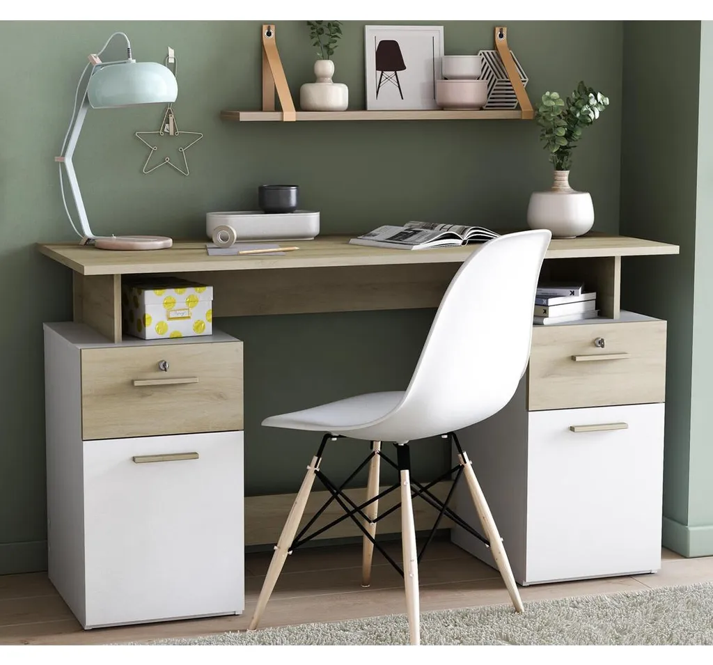Bureau Double Caisson Platon : Solution Rangement pour Bureau Ordonné - 2