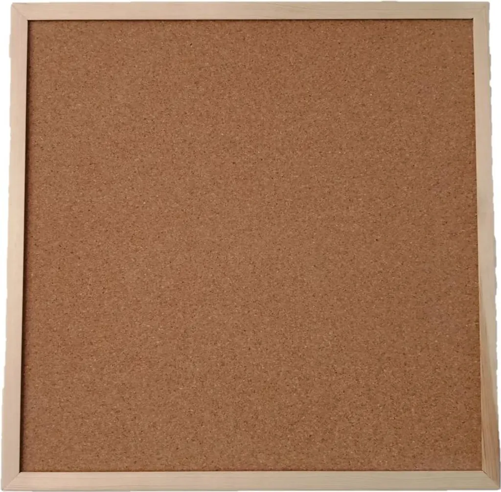 Bacheca Sughero Naturale Cornice Legno | Pannello Parete Alta Qualità