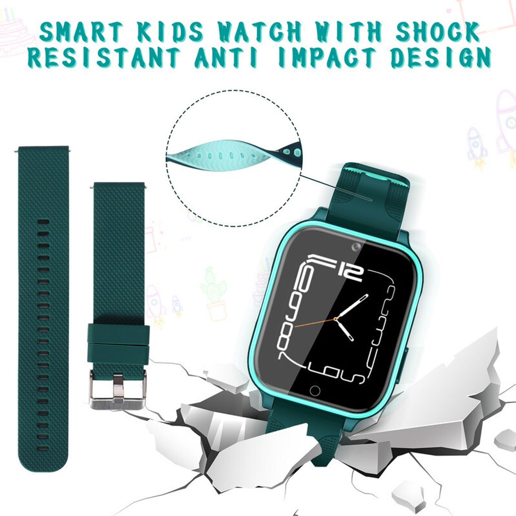 (Grün) T12 4G Smart Watch für Kinder, Touchscreen-Kinderuhr Produktbild 9