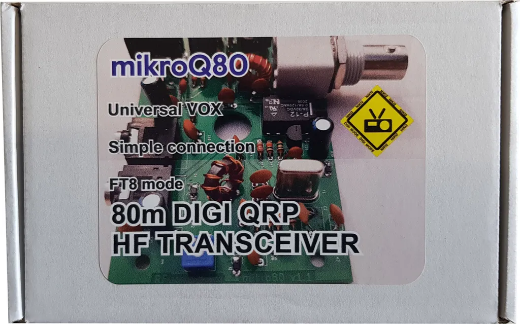 Kit Transceiver Radioamateur 80m microQ80 pour Trafic Numérique FT8