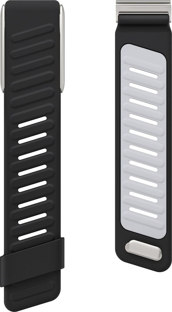INF Silikon Armband für Whoop Watch 5.0 Sportlich Komfortabel Verschiedene Farben Schwarz + Hellgrau