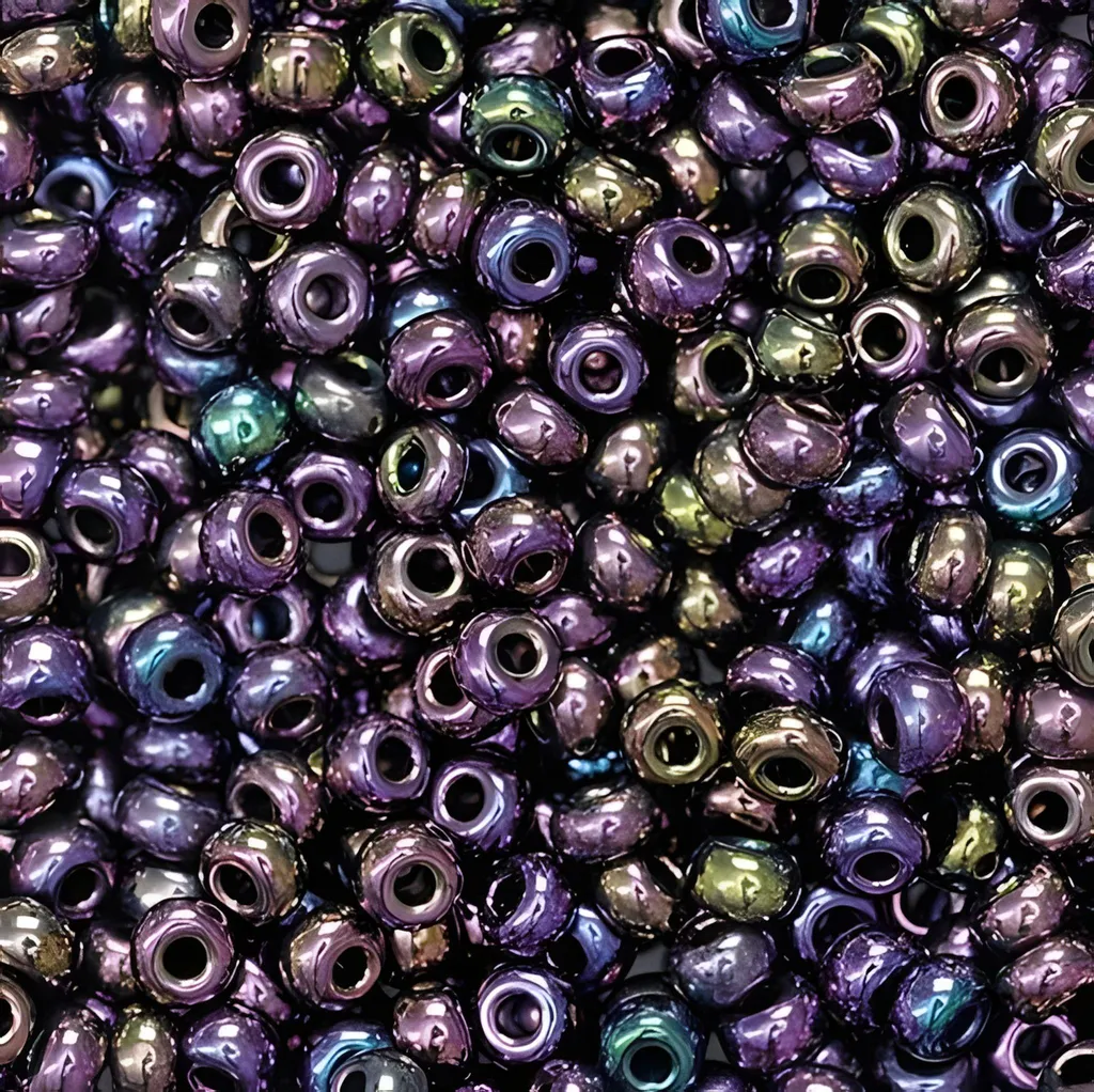 Perles de rocaille en verre de Bohême lilas 2,5 mm pour bijoux DIY