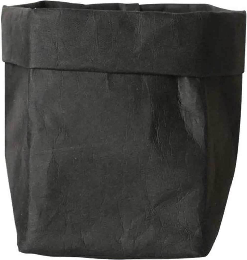 Sac en papier lavable noir 2XL imperméable pour bouquets et courses