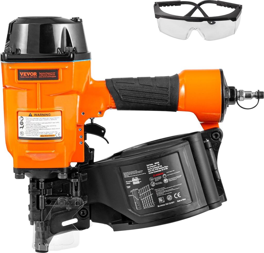 MCN70 Druckluft Tacker Nagelpistole Druckluftnagler Klammergerät 45-70mm