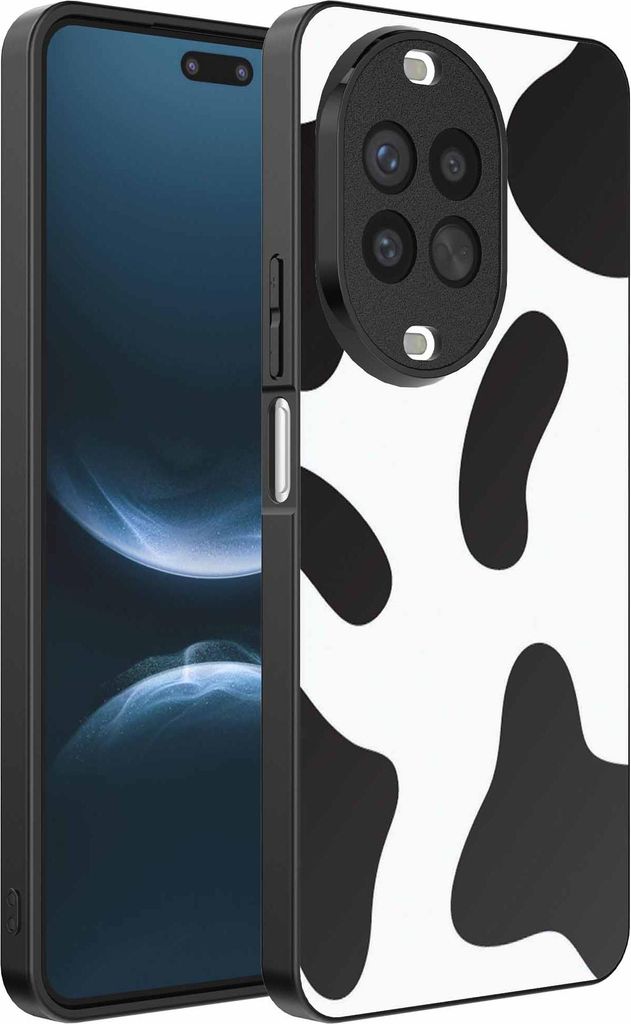 Fit für Huawei Nova 14 Pro Telefon Fall mit Kuh Flicken drucken - TPU Backcover Fall mit Kuh Flicken Design - Smartphonics