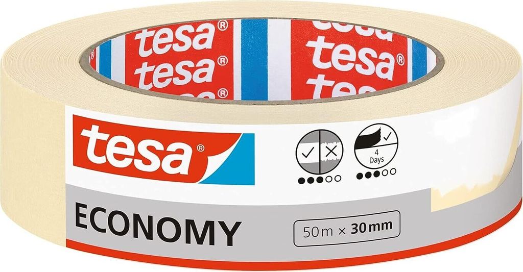 tesa ecoLogo Maler Krepp Universal Papierabdeckband 30 mm x 50 m