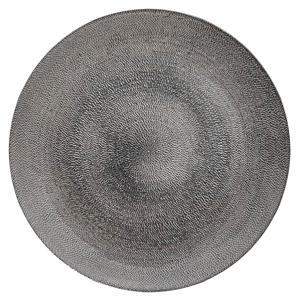 Platzteller "aurore" aus grauem Glas d28cm