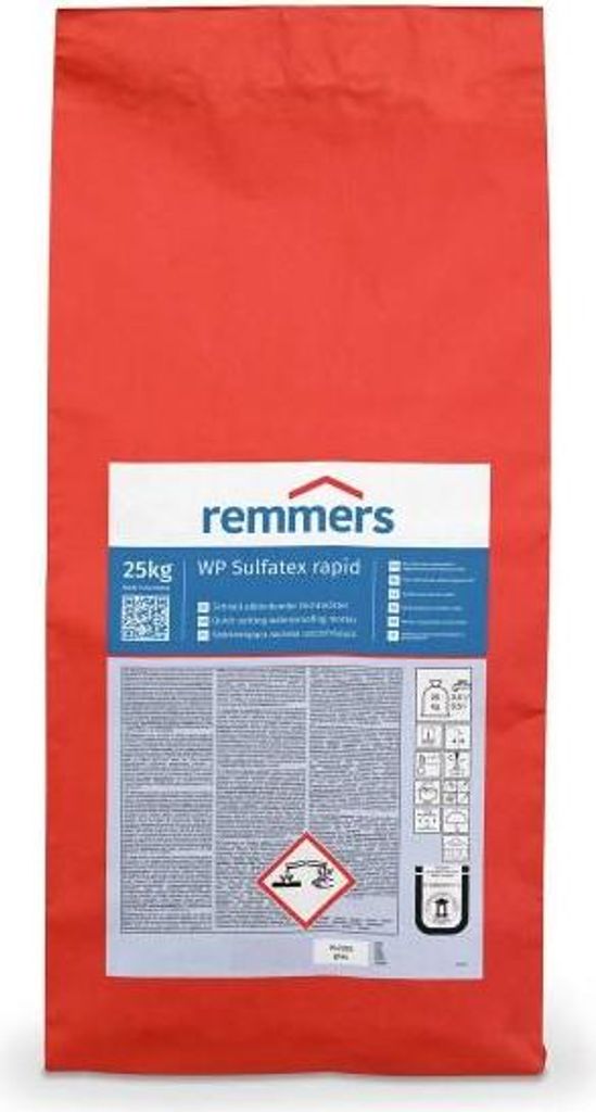 Remmers WP Sulfatex rapid Sulfatexschlämme Dichtschlämme 25 kg - Schnell abbindender schlämm- und spachtelfähiger Dichtmörtel hoher Sulfatwide...