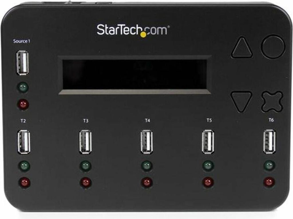 StarTech.com 1:5 Standalone USB Flash Drive Duplikator und Eraser-1 zu 5 Flash Drive Kopierer & Sanitizer - USB-Disk-Duplikator - 5 Schächte
