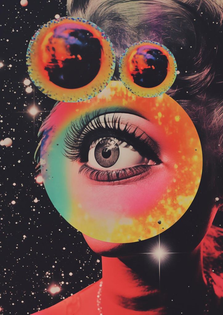 Plakat 21x29,7cm Auge im Weltraum