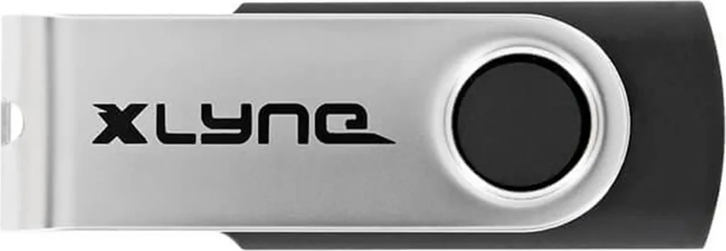 Clé USB 128 Go rapide Xlyne 177534-2 USB 3.1 bicolore Noir Argent