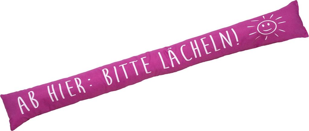 heimtexland Zugluftstopper Windstopper Fensterdeko Kissen Türdichtung Fensterdichtung trendig bedruckt mit 46% Sandfüllung OPTIMALE ABDICHTUNG...