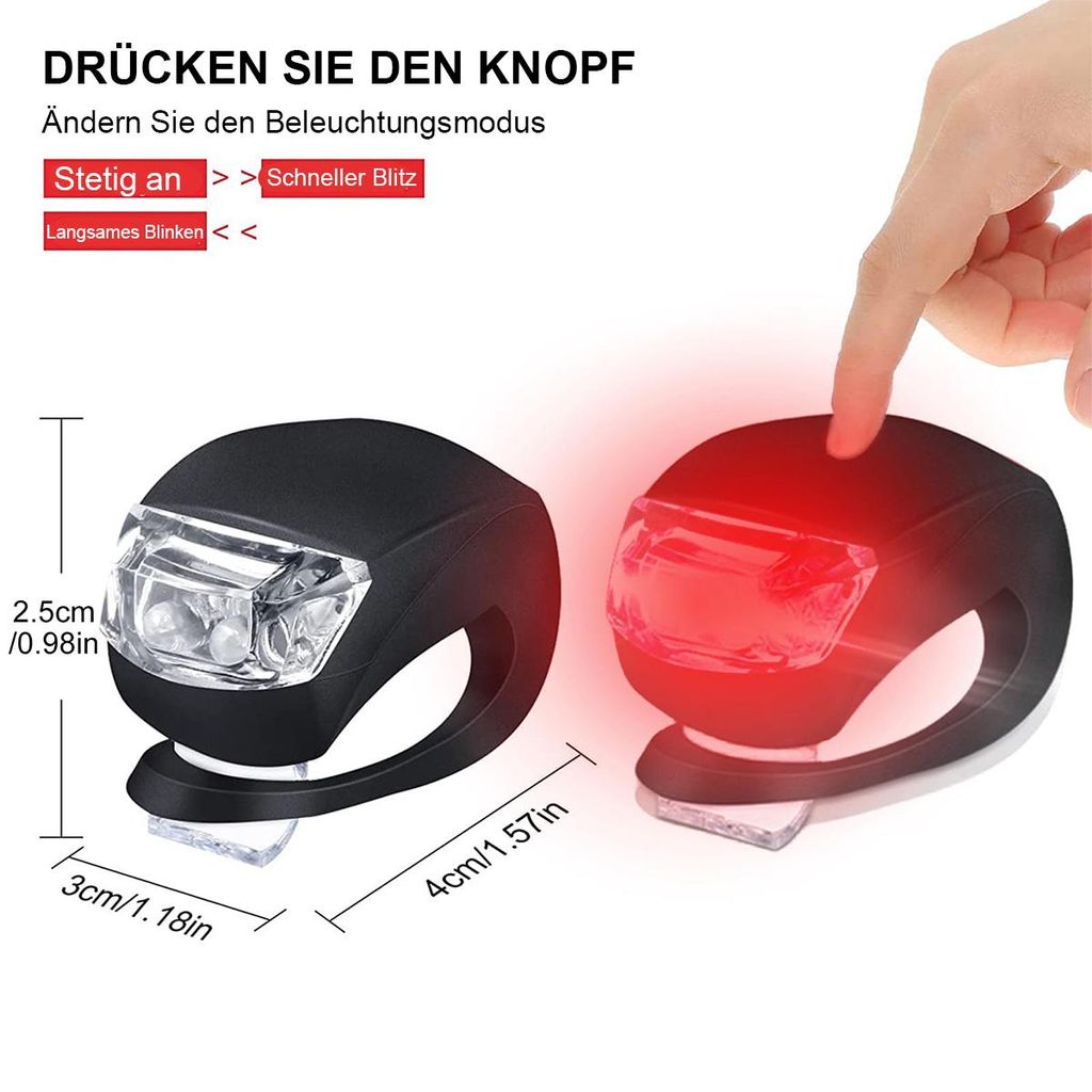 8 Stck LED Kinderwagen Beleuchtung, Silikon Kinderwagen
