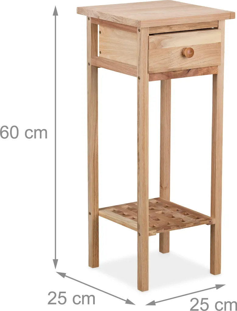 Table de téléphone en bois design scandinave petite table d'appoint - 4