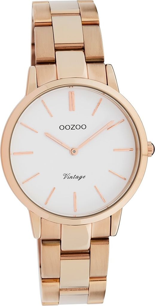 Oozoo Edelstahl Damen Uhr C20048 Quarzuhr Armband rosegold Vintage D2UOC20048