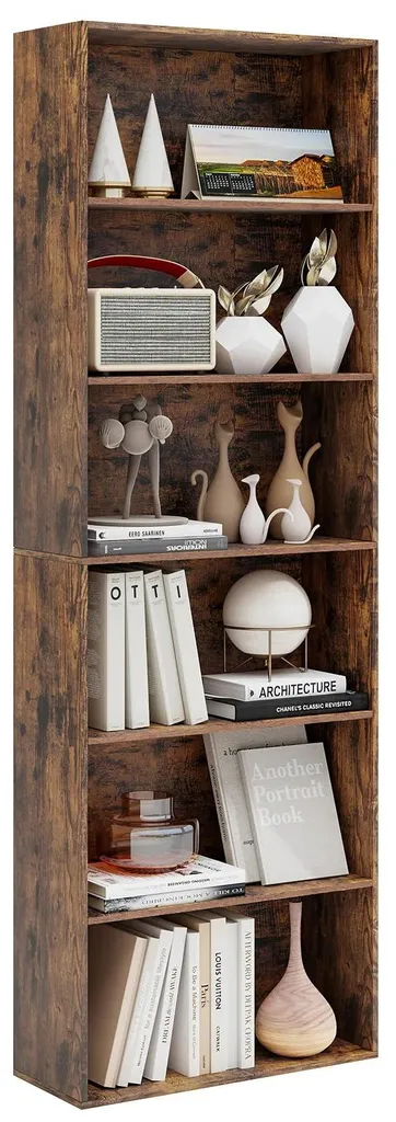 Bibliothèque anti-basculement 6 niveaux pour un rangement sûr et organisé