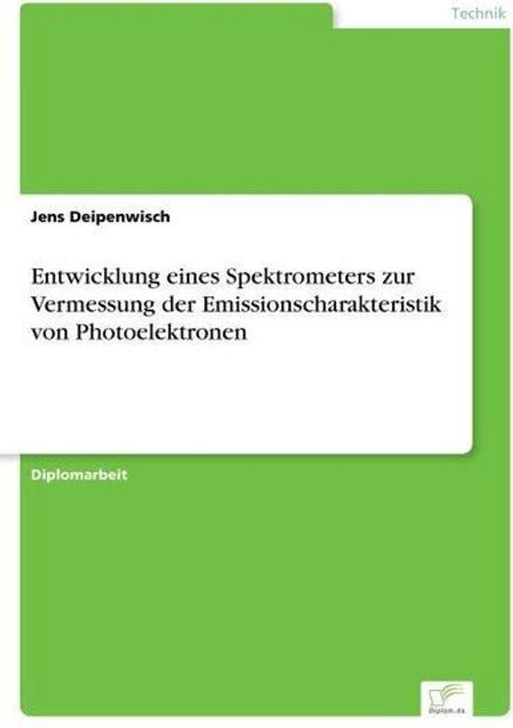 Entwicklung eines Spektrometers zur Vermessung der Emissionscharakteristik von Photoelektronen