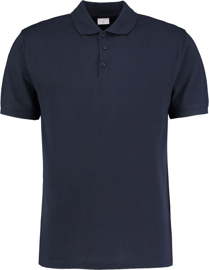 Kustom Kit Slim Fit Herren Polo-Shirt, Kurzarm BC3236 (XL) (Marineblau)