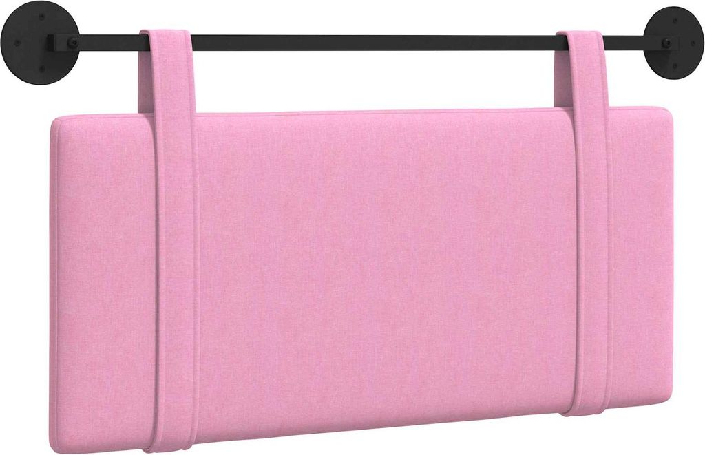 vidaXL Hängendes Kopfteil Rosa Stoff