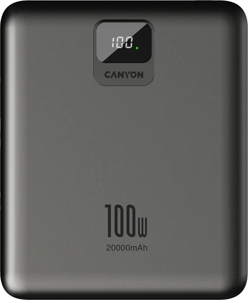 Power Bank 20000mAh CANYON PB-2008 Charge Rapide PD100W pour Laptop