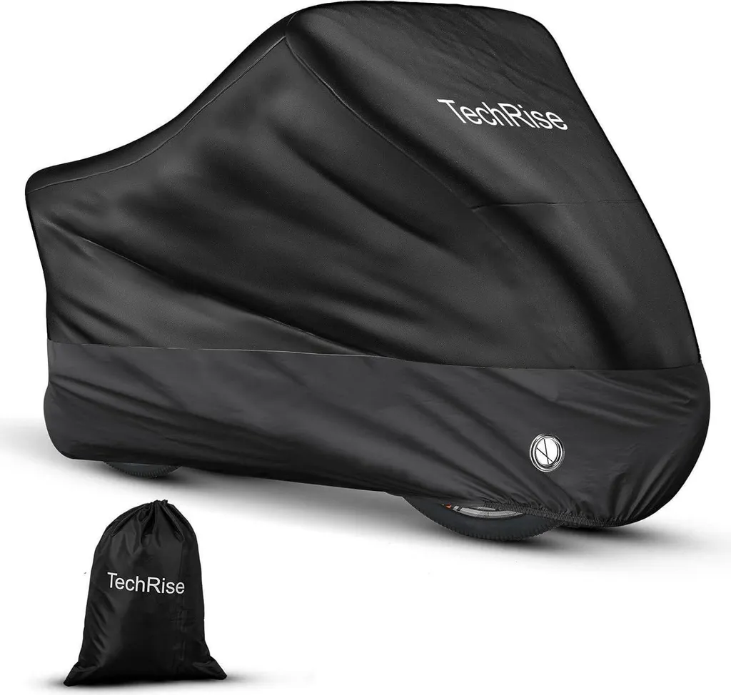 Bâche de protection vélo en tissu Oxford premium noir pour VTT et VTC