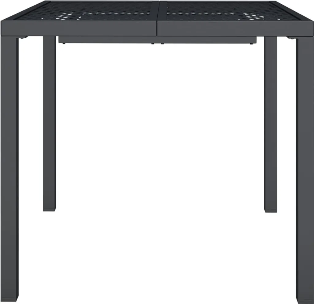 Tavolo Professionale 80x80 Acciaio Antracite vidaXL - Arredo Esterno Bar - 4