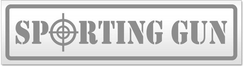 Kiwistar - Autoaufkleber - Grau - 45 x 12 cm - Sporting Gun - Hinweis Aufkleber Sticker für Auto, Kfz, Fahrrad, PKW, LKW