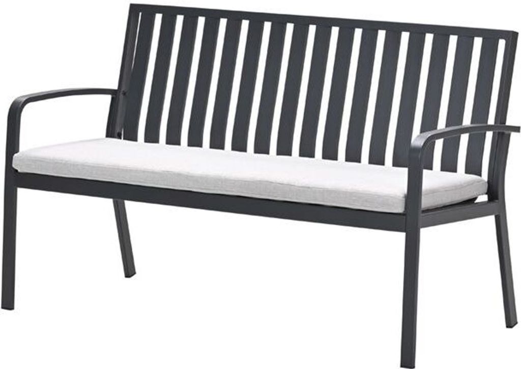 Garden Impressions Pisa Parkbank - Aluminium - carbon black - valley sand