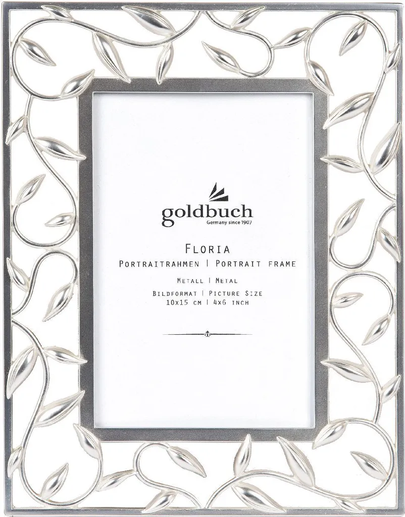 Cadre photo 10x15 cm Goldbuch Floria avec vitre en verre et finition premium