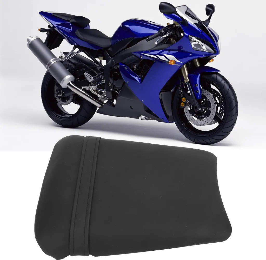 Selle passager pour YZF R1 2002 2003 coussin arrière en cuir PU noir