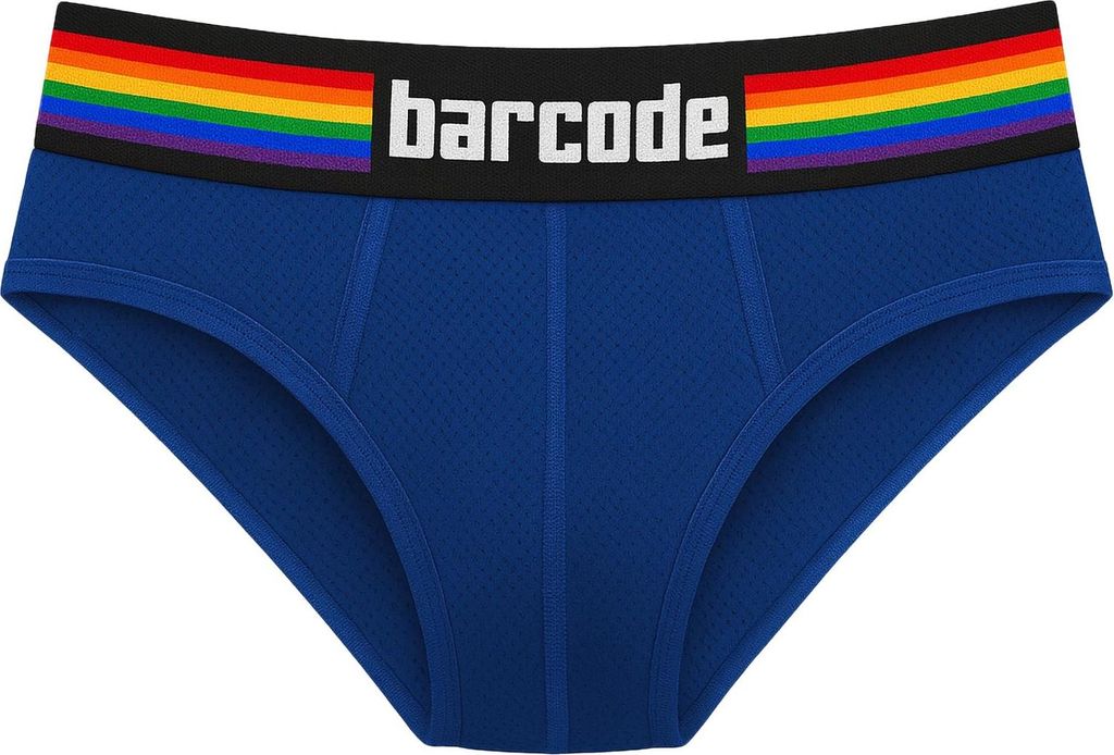 Barcode Berlin - Herren Slip Unterwäsche - Pride Brief Blau - 1x Größe XXL